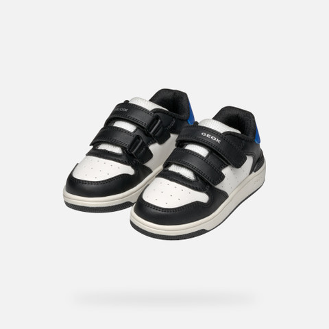 Sneakers with straps WASHIBA JUNIOR Black/Royal - image number 7 | GEOX