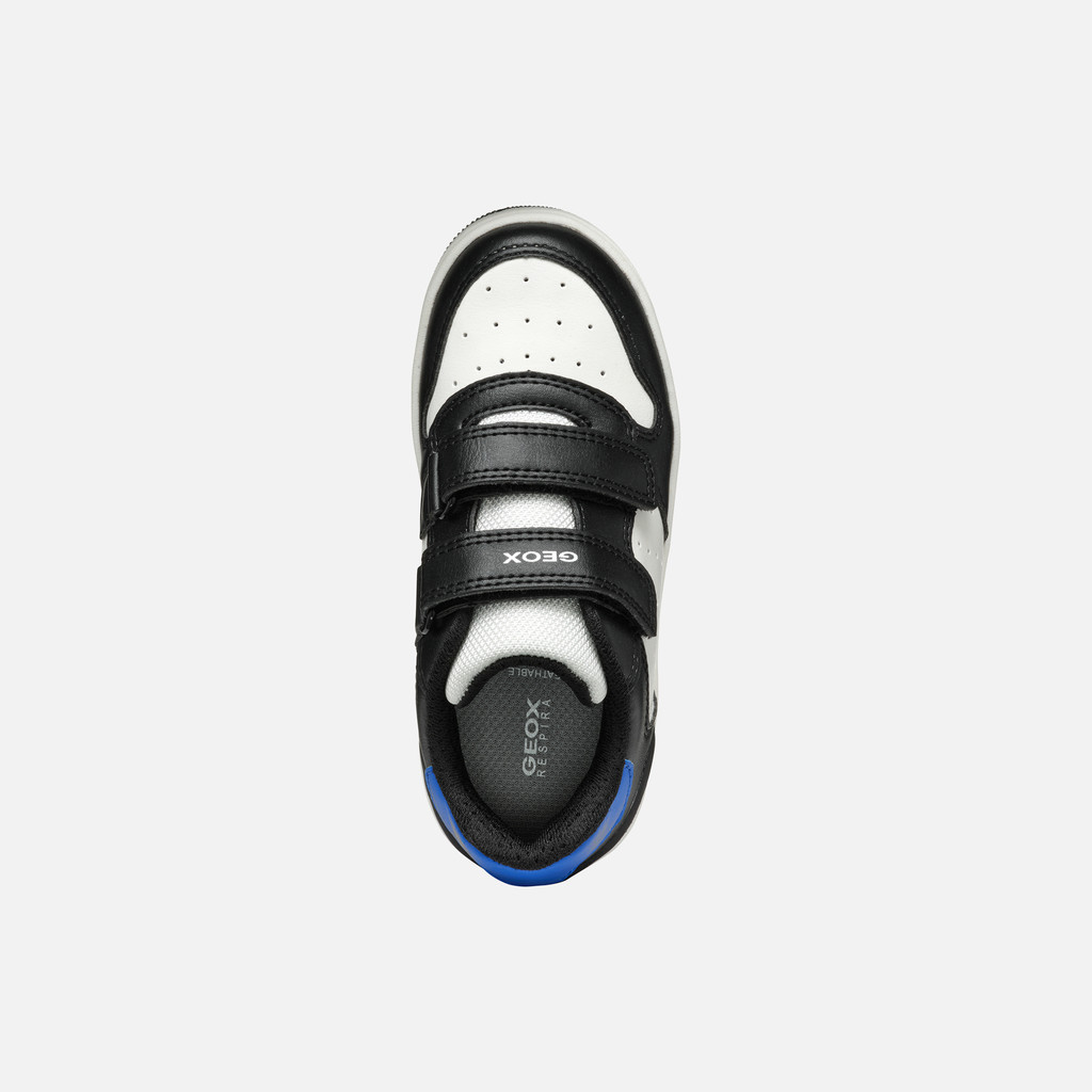 Sneakers with straps WASHIBA JUNIOR Black/Royal - image number 5 | GEOX