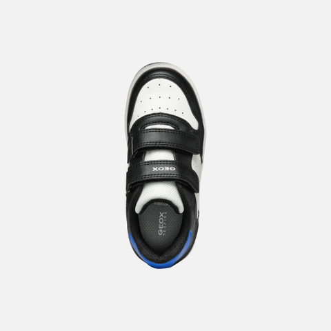 Sneakers with straps WASHIBA JUNIOR Black/Royal - image number 5 | GEOX