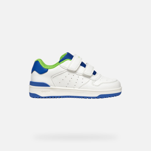 Sneakers with straps WASHIBA JUNIOR White/Royal - image number 1 | GEOX