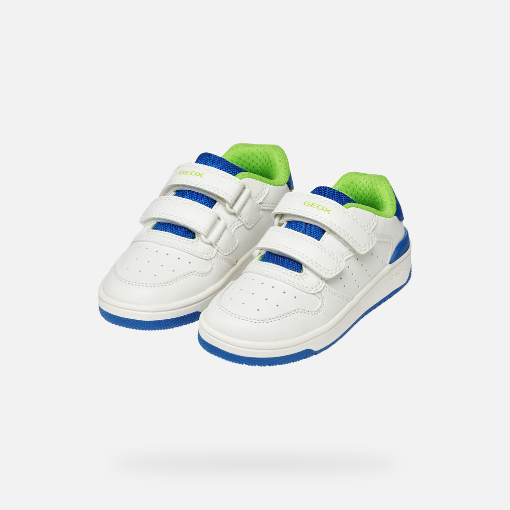 Sneakers with straps WASHIBA JUNIOR White/Royal - image number 7 | GEOX