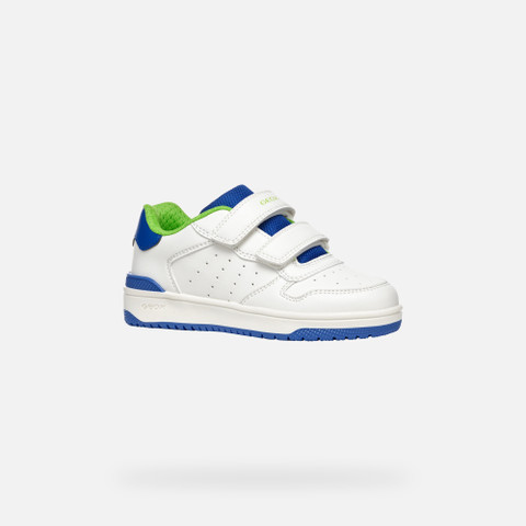 Sneakers with straps WASHIBA JUNIOR White/Royal - image number 2 | GEOX