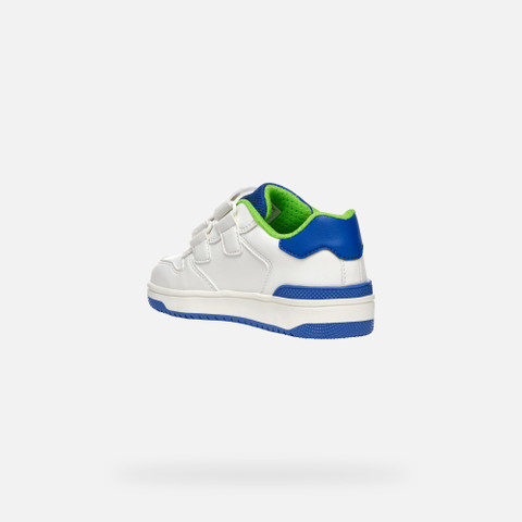Sneakers with straps WASHIBA JUNIOR White/Royal - image number 3 | GEOX