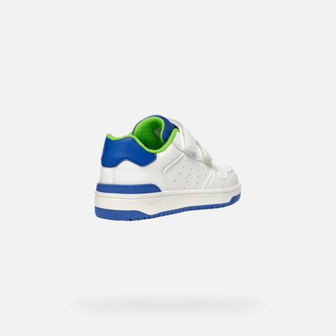 Sneakers with straps WASHIBA JUNIOR White/Royal - image number 4 | GEOX