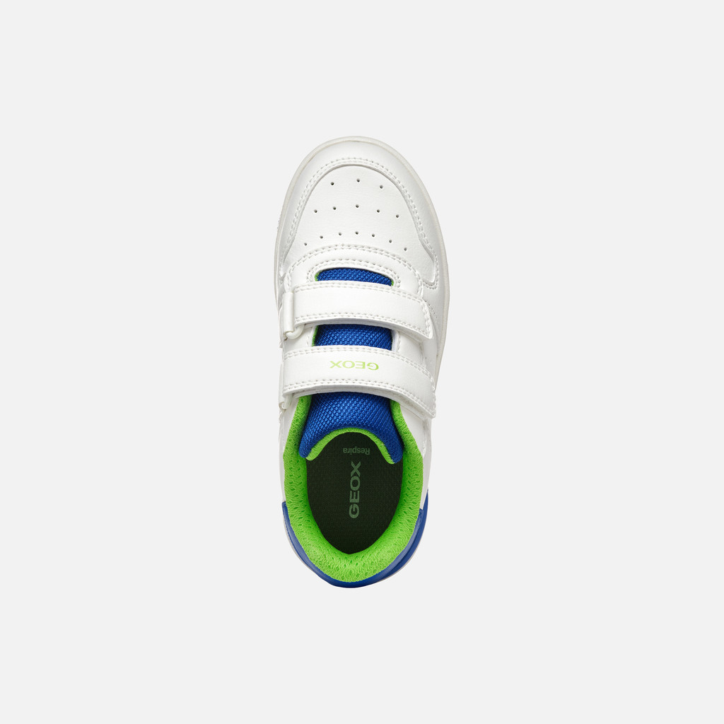 Sneakers with straps WASHIBA JUNIOR White/Royal - image number 5 | GEOX