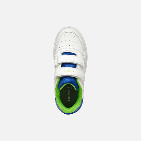 Sneakers with straps WASHIBA JUNIOR White/Royal - image number 5 | GEOX