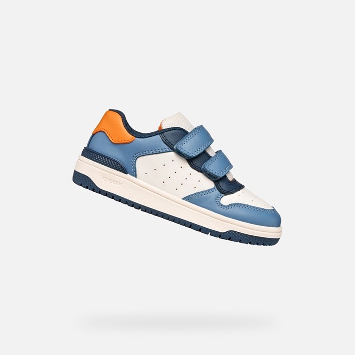 Sneakers with straps WASHIBA JUNIOR White/Light Avio | GEOX