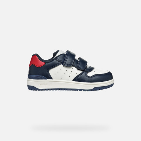 Sneakers with straps WASHIBA JUNIOR Navy/White - image number 1 | GEOX