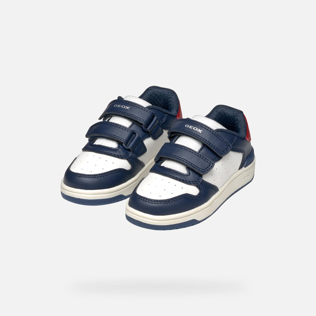 Sneakers with straps WASHIBA JUNIOR Navy/White - image number 8 | GEOX