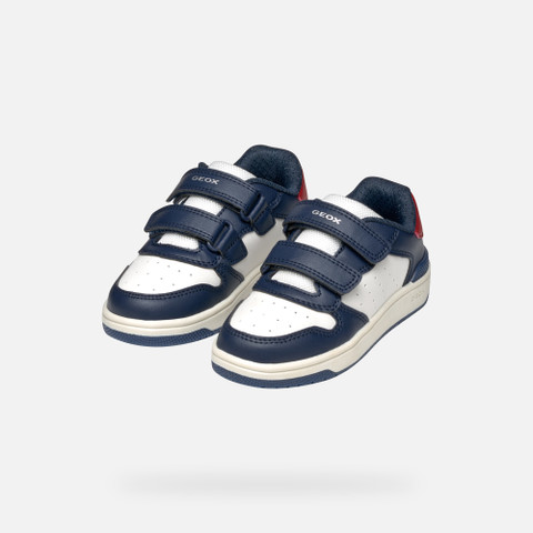 Sneakers with straps WASHIBA JUNIOR Navy/White - image number 8 | GEOX