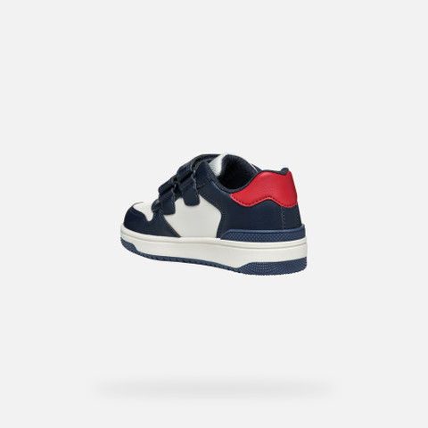 Sneakers with straps WASHIBA JUNIOR Navy/White - image number 3 | GEOX