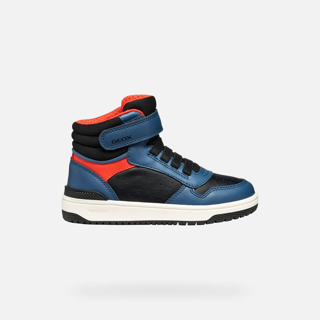 High top sneakers WASHIBA JUNIOR Black/Blue - image number 1 | GEOX