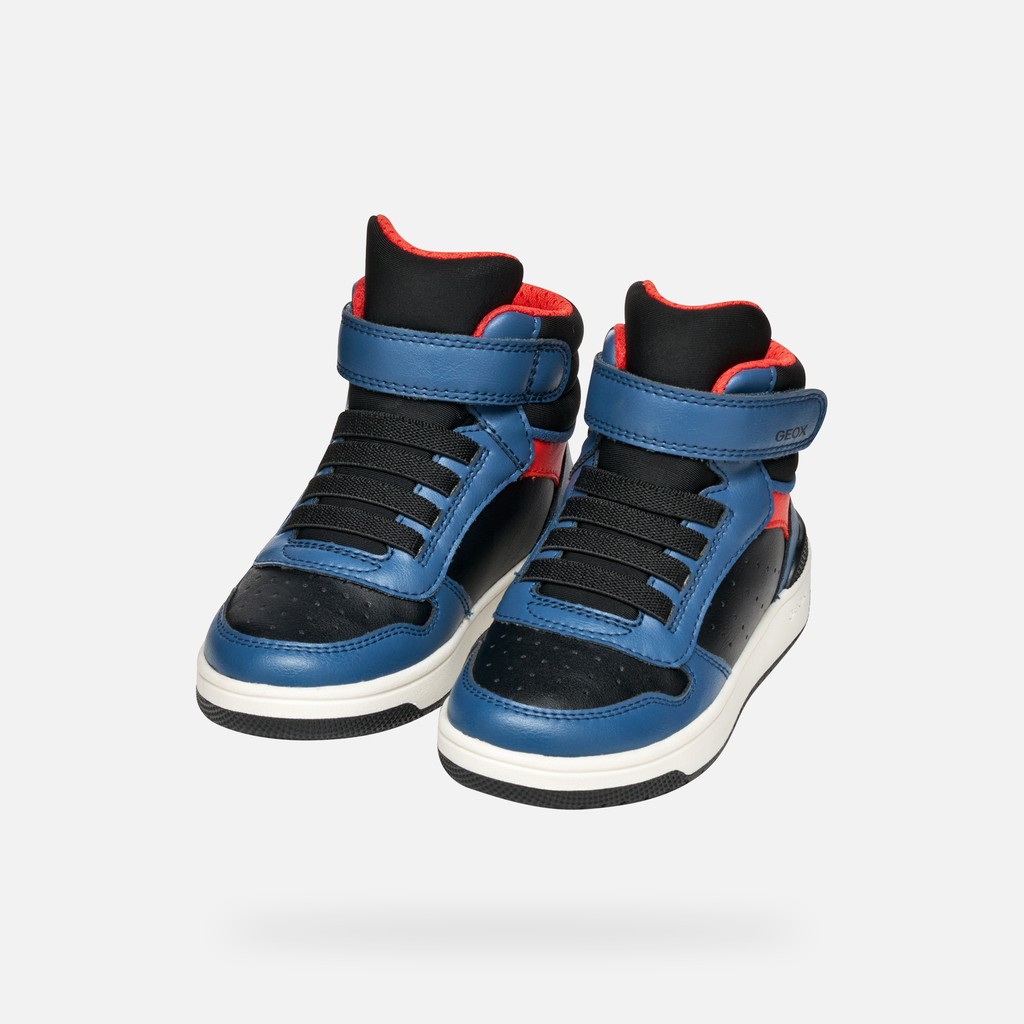 High top sneakers WASHIBA JUNIOR Black/Blue - image number 7 | GEOX