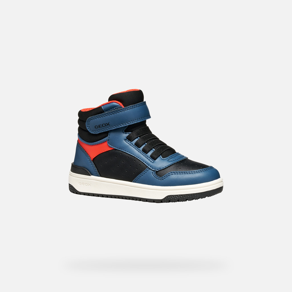 High top sneakers WASHIBA JUNIOR Black/Blue - image number 2 | GEOX