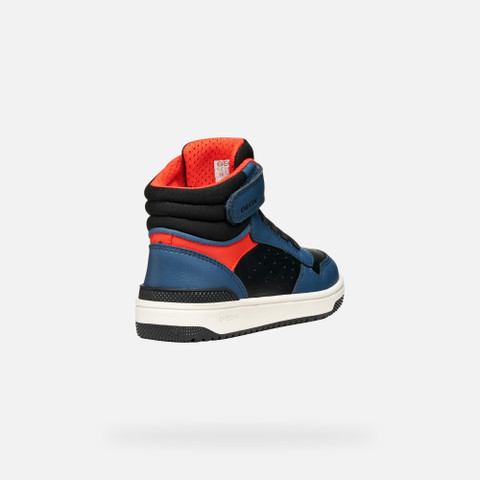 High top sneakers WASHIBA JUNIOR Black/Blue - image number 4 | GEOX