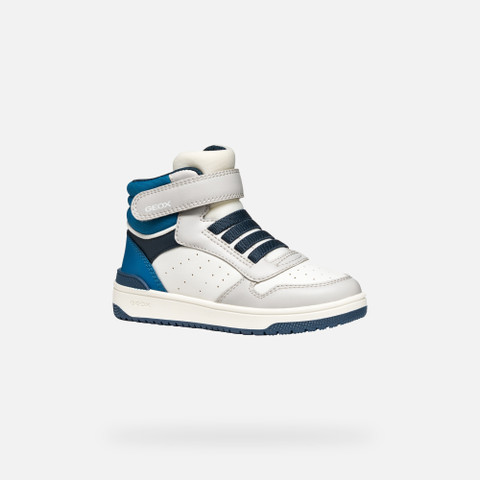High top sneakers WASHIBA JUNIOR White/Light Grey - image number 2 | GEOX