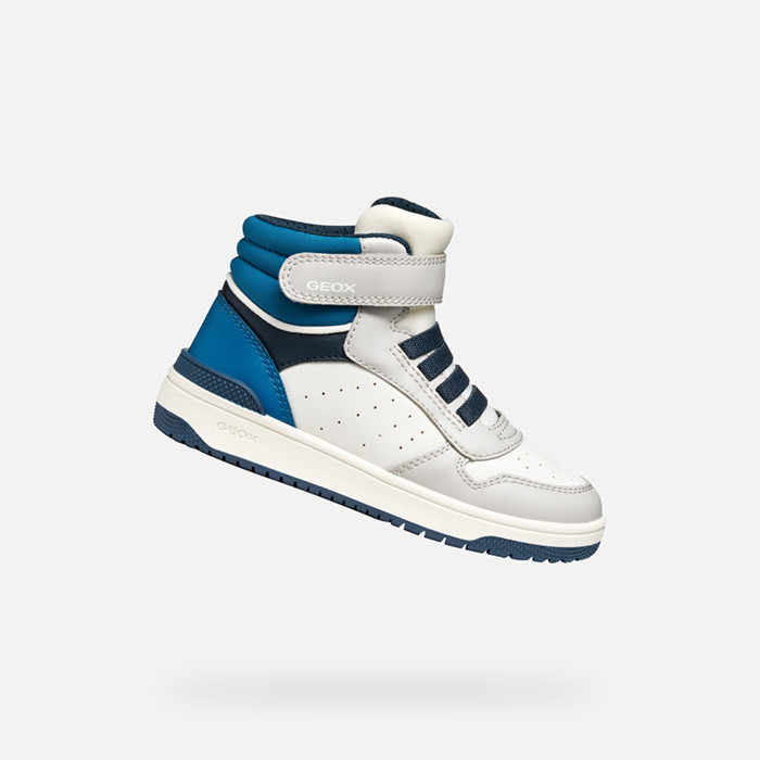High top sneakers WASHIBA JUNIOR White/Light Grey | GEOX
