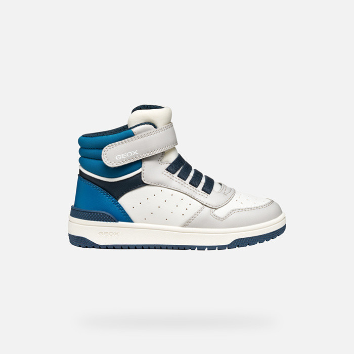 High top sneakers WASHIBA JUNIOR White/Light Grey | GEOX