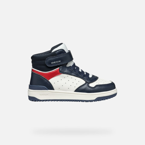 High top sneakers WASHIBA JUNIOR Navy/White - image number 1 | GEOX