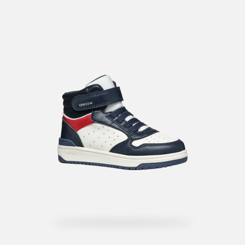 High top sneakers WASHIBA JUNIOR Navy/White - image number 2 | GEOX
