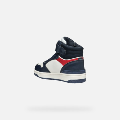 High top sneakers WASHIBA JUNIOR Navy/White - image number 3 | GEOX