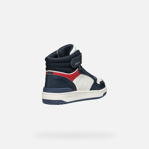 High top sneakers WASHIBA JUNIOR Navy/White - image number 4 | GEOX