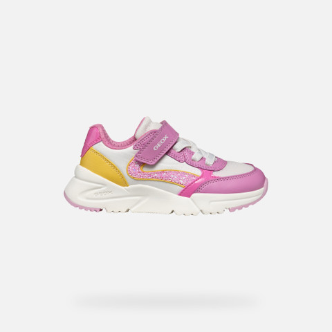 Low top sneakers LOFTUS GIRL Dark Pink/Yellow - image number 1 | GEOX