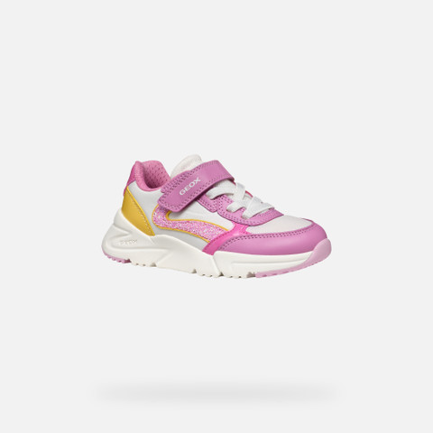 Low top sneakers LOFTUS GIRL Dark Pink/Yellow - image number 2 | GEOX