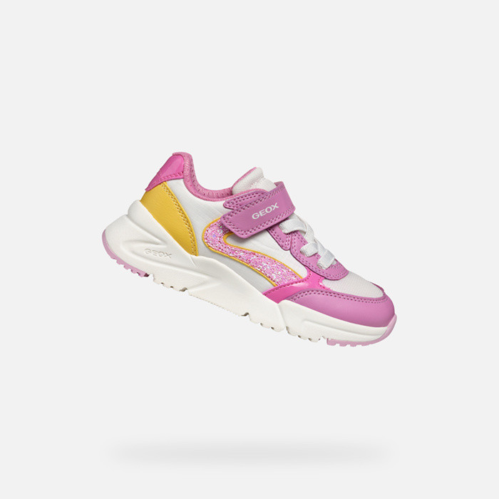 Low top sneakers LOFTUS GIRL Dark Pink/Yellow | GEOX