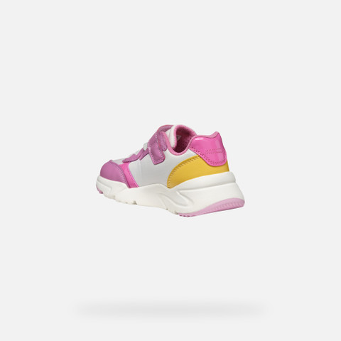 Low top sneakers LOFTUS GIRL Dark Pink/Yellow - image number 3 | GEOX