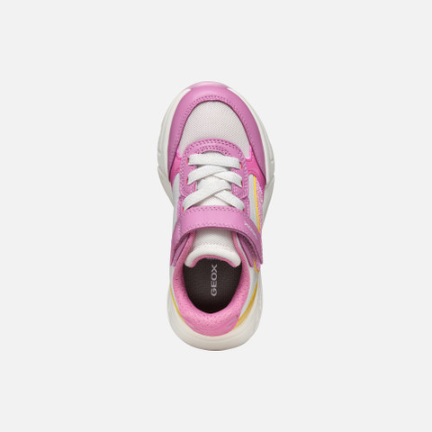 Low top sneakers LOFTUS GIRL Dark Pink/Yellow - image number 5 | GEOX
