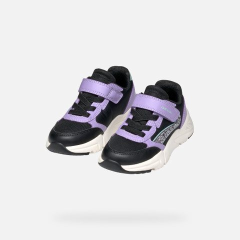 Low top sneakers LOFTUS GIRL Black/Lavender - image number 8 | GEOX