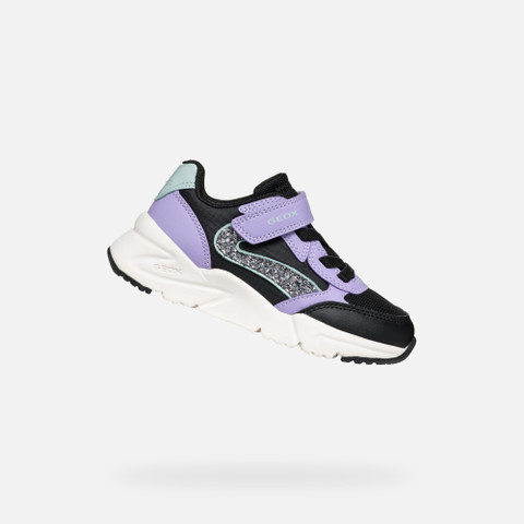 Low top sneakers LOFTUS GIRL Black/Lavender - image number 0 | GEOX