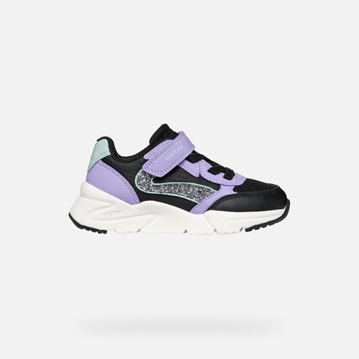 Low top sneakers LOFTUS GIRL Black/Lavender | GEOX