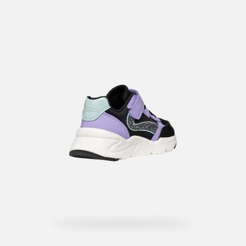 Low top sneakers LOFTUS GIRL Black/Lavender - image number 4 | GEOX