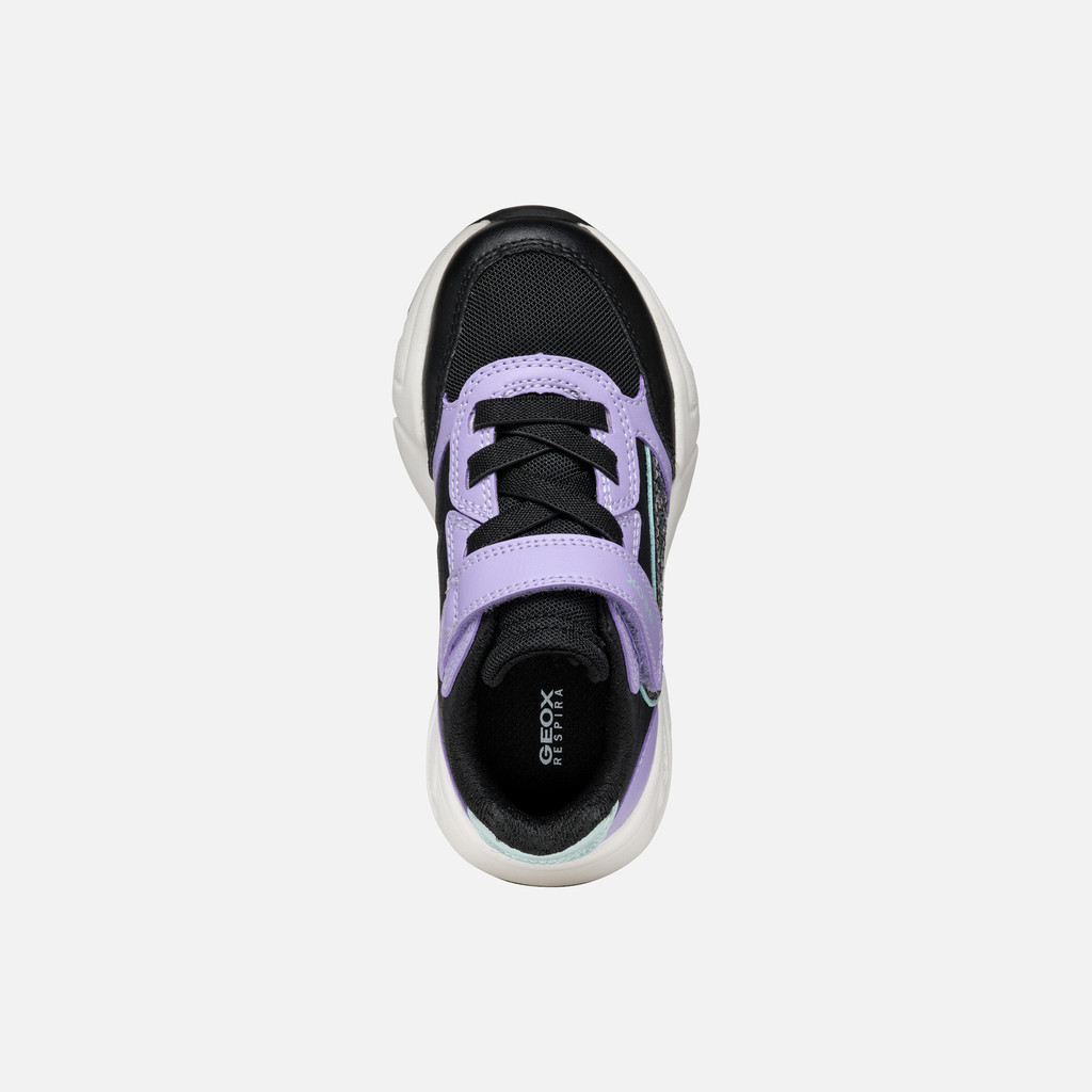 Low top sneakers LOFTUS GIRL Black/Lavender - image number 5 | GEOX