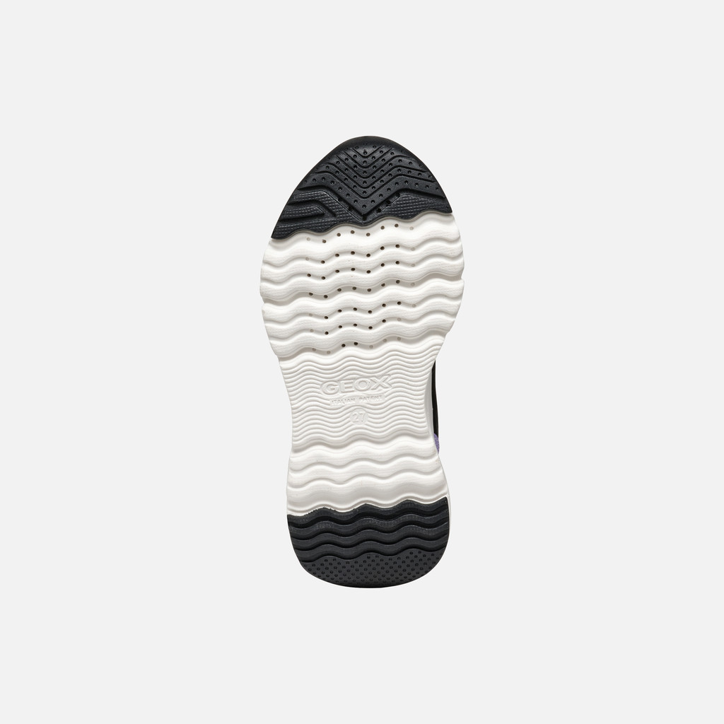 Scarpe Ginnastica Geox J Loftus Girl A – Viola, Bambina 33 EU – Sportive E Traspiranti Con Chiusura A Strappo