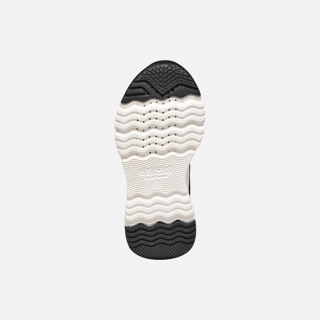 Scarpe Geox J Loftus Girl A: Ginnastica Bambina In Lt Ivory/Silver, Taglia 29 EU