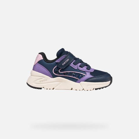 Velcro shoes LOFTUS GIRL Navy/Lilac - image number 1 | GEOX