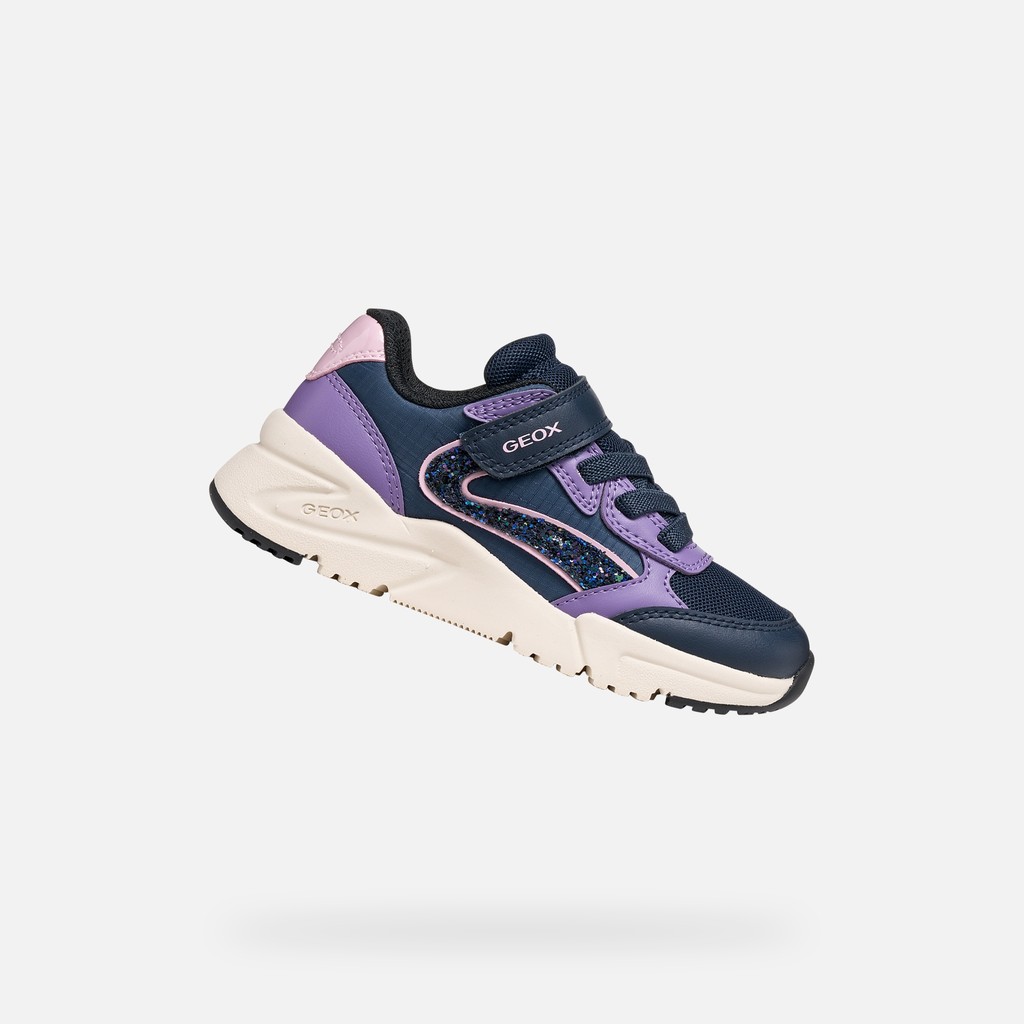 Velcro shoes LOFTUS GIRL Navy/Lilac - image number 0 | GEOX