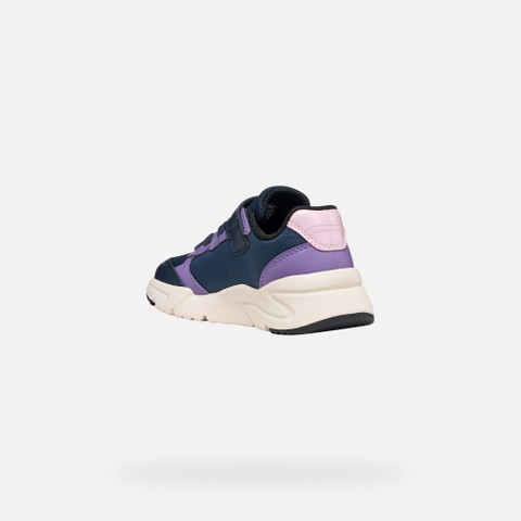 Velcro shoes LOFTUS GIRL Navy/Lilac - image number 3 | GEOX