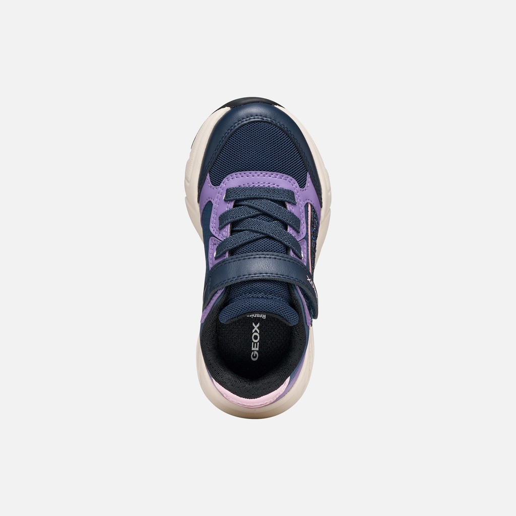 Velcro shoes LOFTUS GIRL Navy/Lilac - image number 5 | GEOX