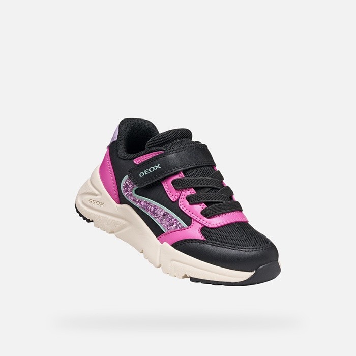Velcro shoes LOFTUS GIRL Black/Fuchsia | GEOX