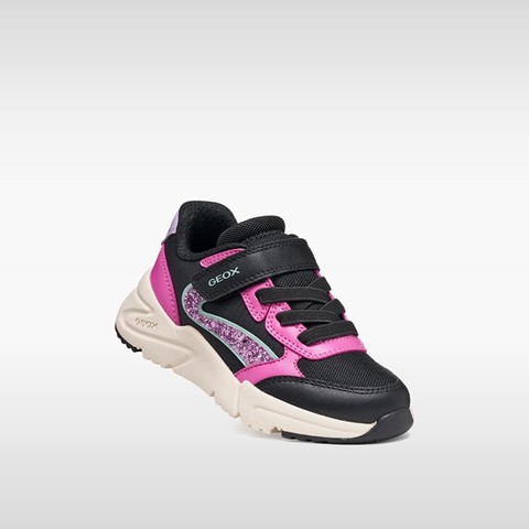 Velcro shoes LOFTUS GIRL Black/Fuchsia - image number 4 | GEOX