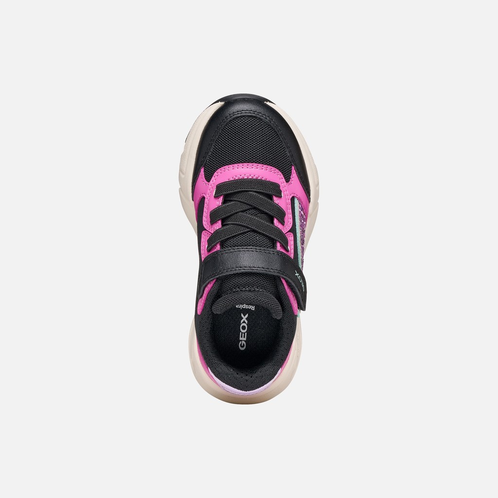 Velcro shoes LOFTUS GIRL Black/Fuchsia - image number 5 | GEOX