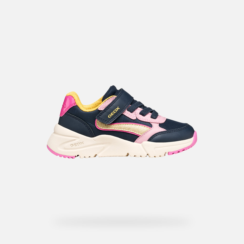 Glitter shoes LOFTUS GIRL Navy/Light rose - image number 1 | GEOX