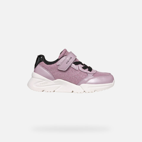 Low top sneakers LOFTUS JUNIOR Dark rose/Black - image number 1 | GEOX