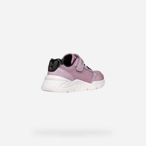 Low top sneakers LOFTUS JUNIOR Dark rose/Black - image number 4 | GEOX