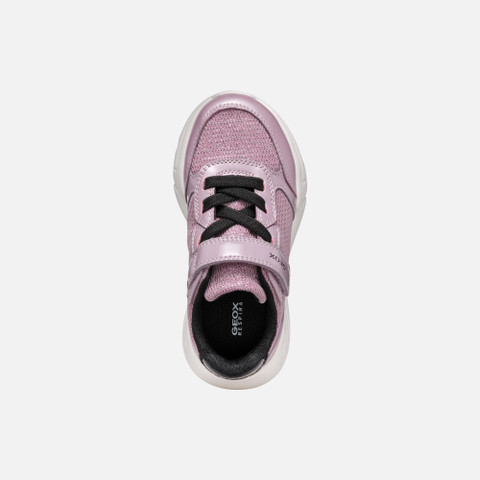 Low top sneakers LOFTUS JUNIOR Dark rose/Black - image number 5 | GEOX
