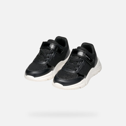 Low top sneakers LOFTUS JUNIOR Black - image number 7 | GEOX
